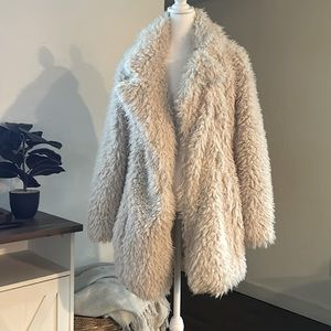Faux shag jacket